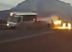 Появились кадры жуткой аварии с пострадавшими детьми под Пятигорском