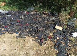 Свалку из сланцев и тапочек обнаружили в Георгиевском округе Ставрополья