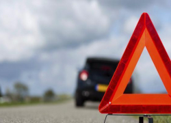 Две иномарки столкнулись на улице Лермонтова в Ставрополе