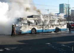 Троллейбус горел в юго-западном районе Ставрополя