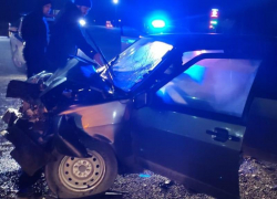 Два ребенка пострадали при столкновении микроавтобуса и «девятки» на Ставрополье 