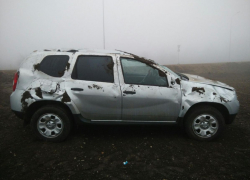 Неподалеку от Пятигорска перевернулся внедорожник: один человек пострадал