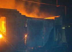 Мебельный цех сгорел ночью в Ставропольском крае