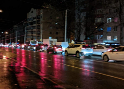 Сильный дождь и град в Ставрополе вызвали девятибалльные пробки