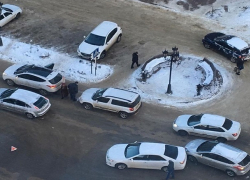 Большая пробка образовалась из-за сразу двух ДТП в Ставрополе