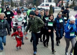 С бега и обещаний начали новый год жители пяти городов Ставрополья