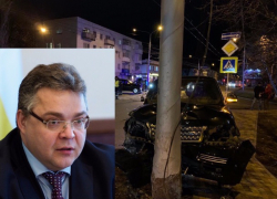 Столб, в который въехал губернатор Ставрополья, могут демонтировать