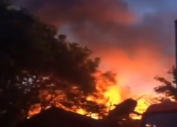 Старое здание горело в Пятигорске