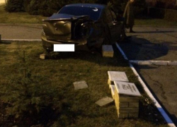 Катание на автомобиле по ночному Ставрополю закончилось аварией