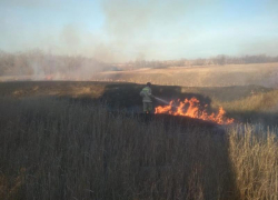 Ставропольские пожарные потушили крупное возгорание сухостоя