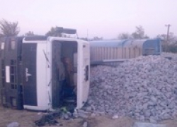 ПАССовцы спасли водителя с помощью подъемного крана