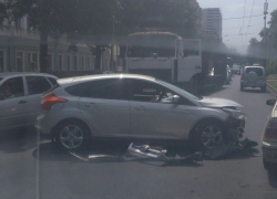 Крупное ДТП в центре Ставрополя спровоцировало огромную пробку