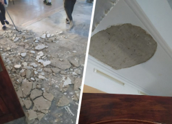 В ставропольской школе №32 на ребенка упал потолок