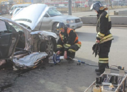 Трактор столкнулся с иномаркой