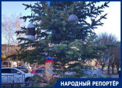 Украсили пятилитровой бутылкой: жительницу Ставрополя возмутило состояние елки на проспекте Юности
