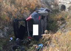 Лихачка на «Ситроене» вылетела в кювет и перевернулась на Ставрополье