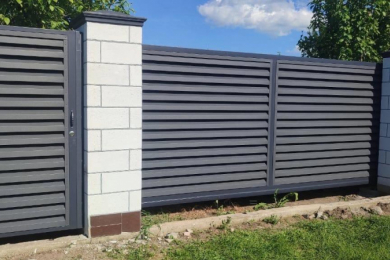 Откатные ворота под ключ. «Строй Сбыт Снаб»