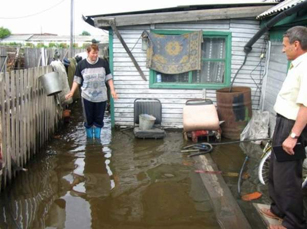 Улицы станицы Темнолесской затопил вышедший из берегов Егорлык