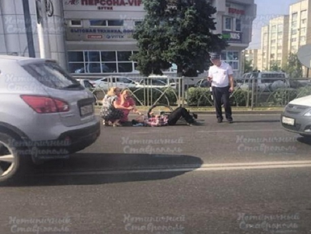 В центре Ставрополя под колёса авто попал велосипедист