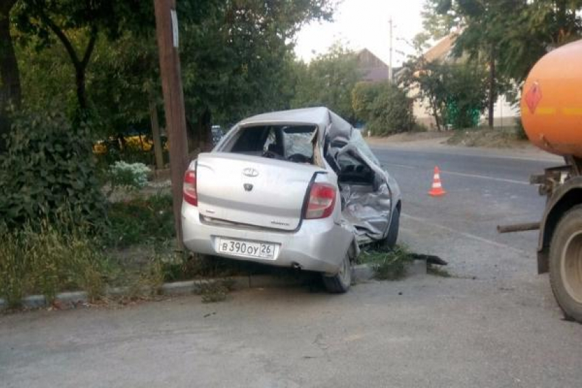 Три автомобиля столкнулись в Буденновске