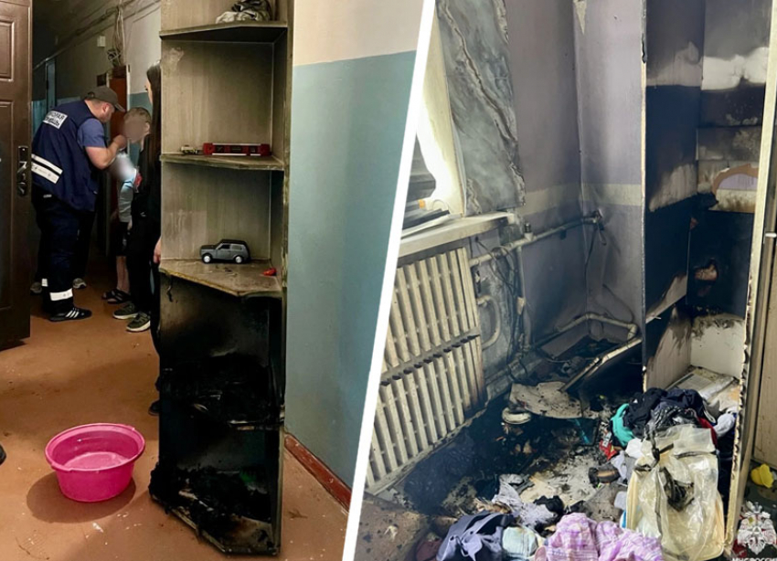 Пожар из-за детской шалости едва не уничтожил квартиру в Минеральных Водах 