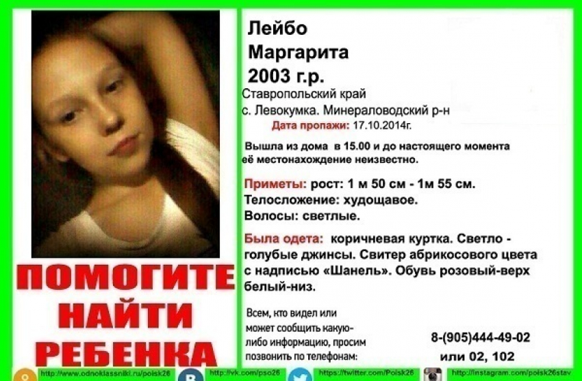 Пропавшую в МинВодах 11-летнюю девочку ищет авиаотряд