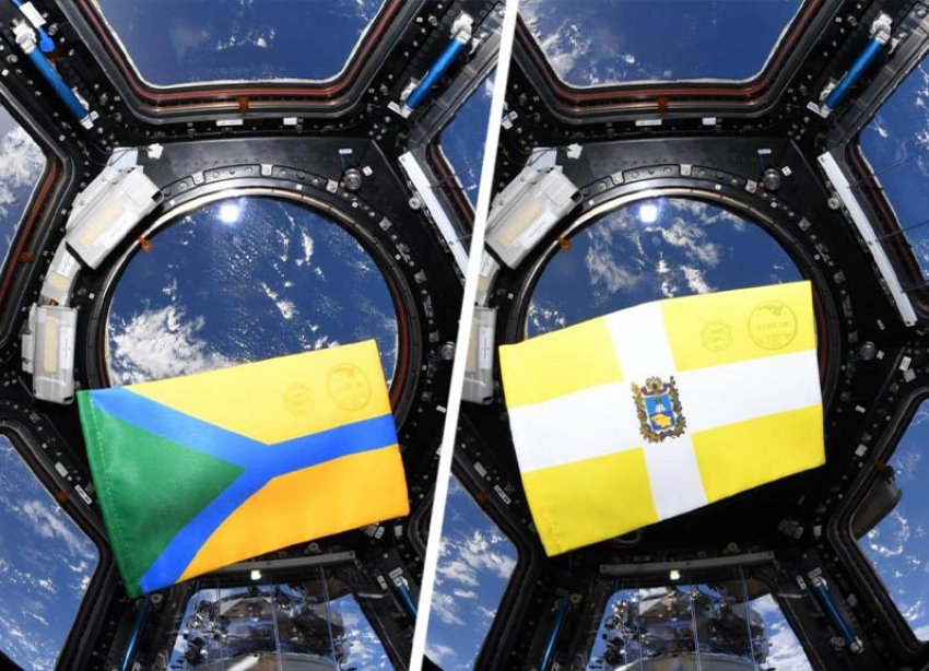 «Это космос!» — флаги Ставрополья и Невинномысска побывали на Международной космической станции