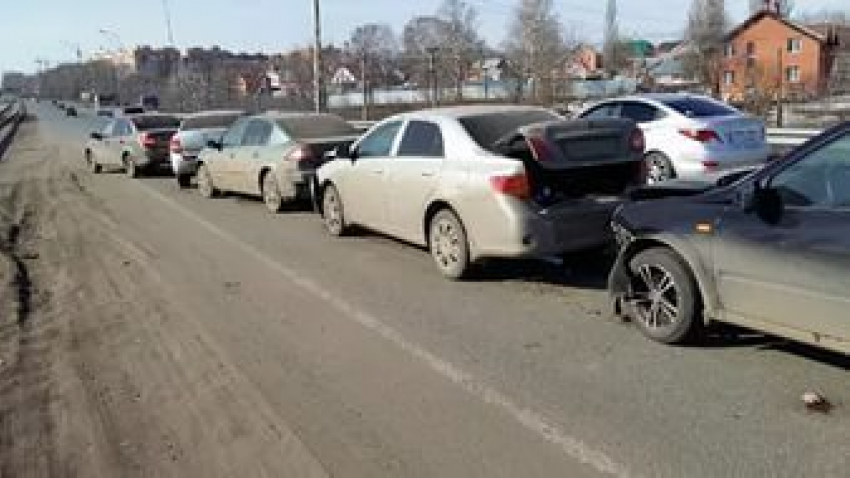 Пять автомобилей столкнулись на улице Мира в Ставрополе