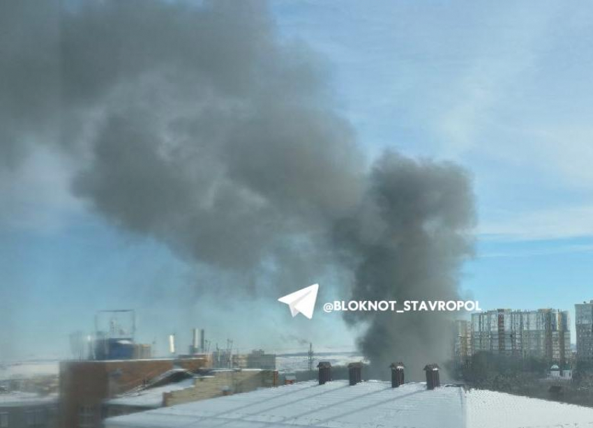 Что известно о крупном пожаре в центре Ставрополя 3 января