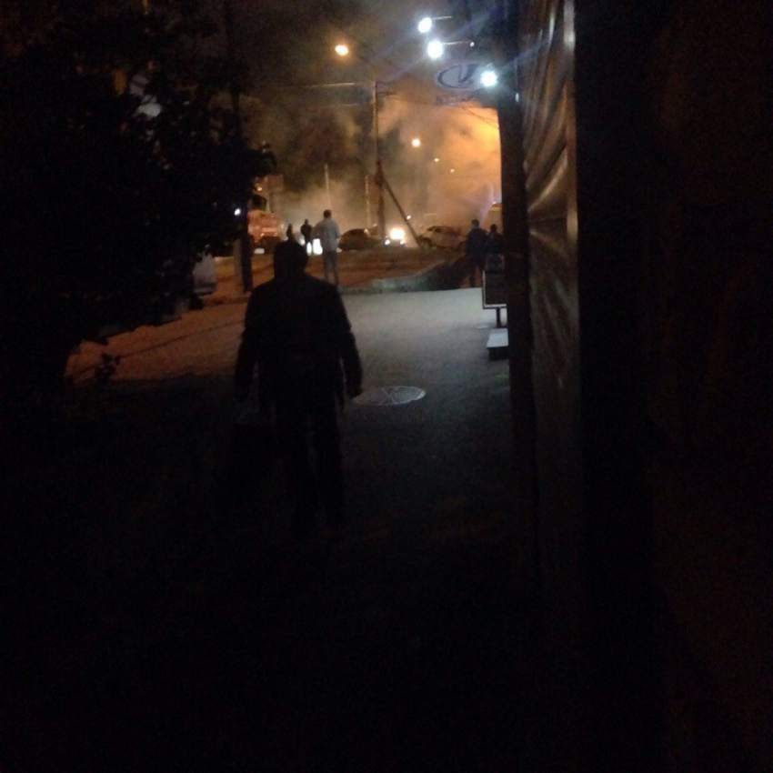 На перекрестке Пушкина-Тельмана машина загорелась в результате ДТП