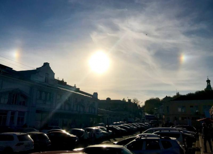 Гало в небе над Ставрополем заметили местные жители 
