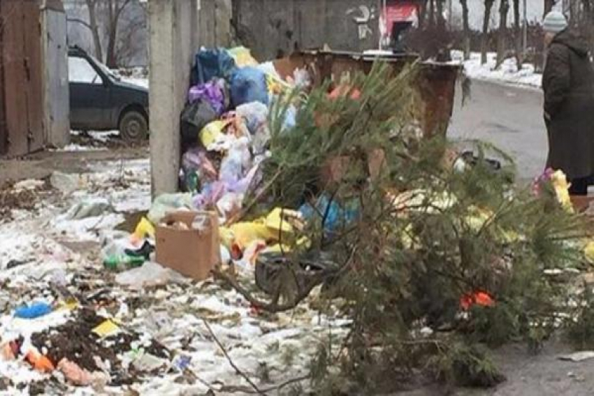Коммунальщики в Пятигорске принципиально игнорируют мусор около контейнеров
