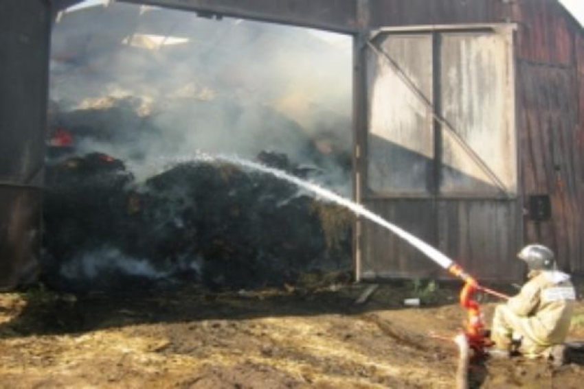 В пожаре сгорела крыша сенника на Ставрополье