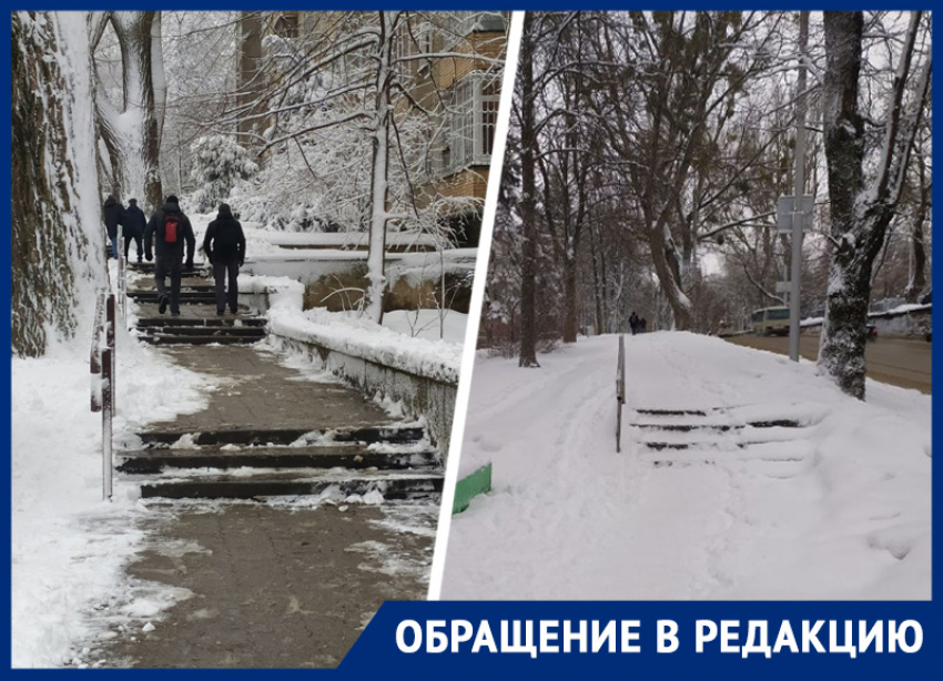 Житель улицы Льва Толстого пожаловался на плохую расчистку тротуара