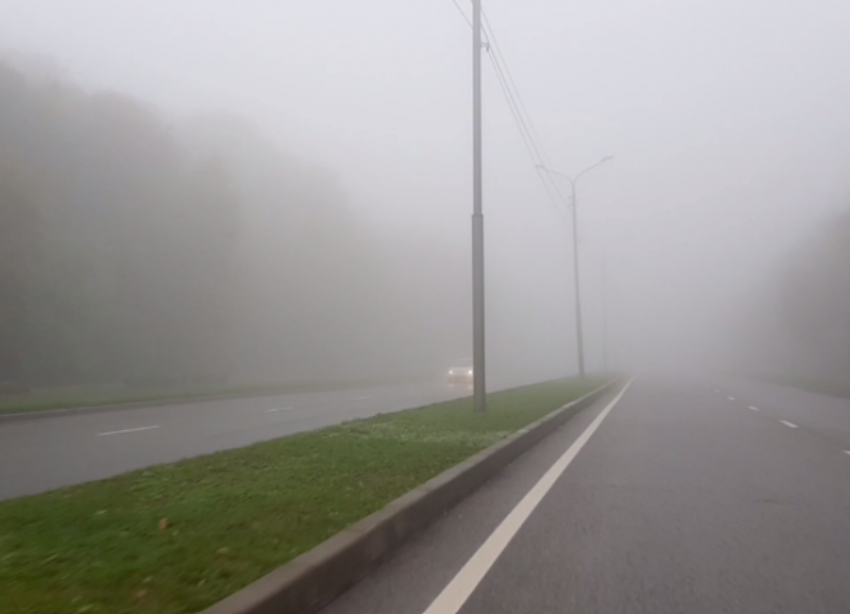 Густой туман опустился на Ставропольский край