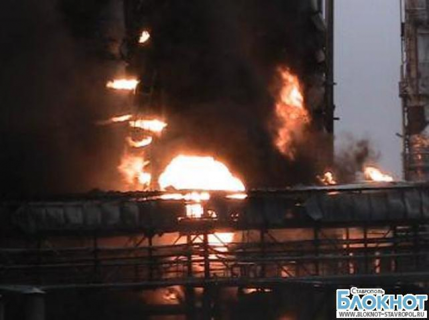 В Буденновске горел цех химического завода «Ставролен»