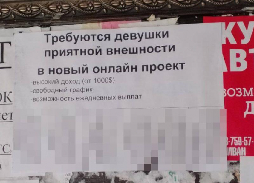 ​​Странные объявления появились в Ставрополе: приятные девушки за 1000 долларов