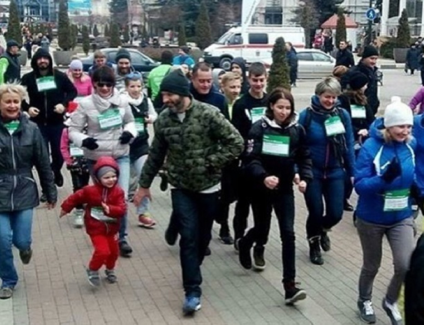 С бега и обещаний начали новый год жители пяти городов Ставрополья