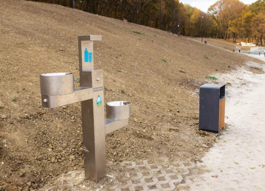 Обновленный Комсомольский пруд в Ставрополе оборудуют питьевыми фонтанами