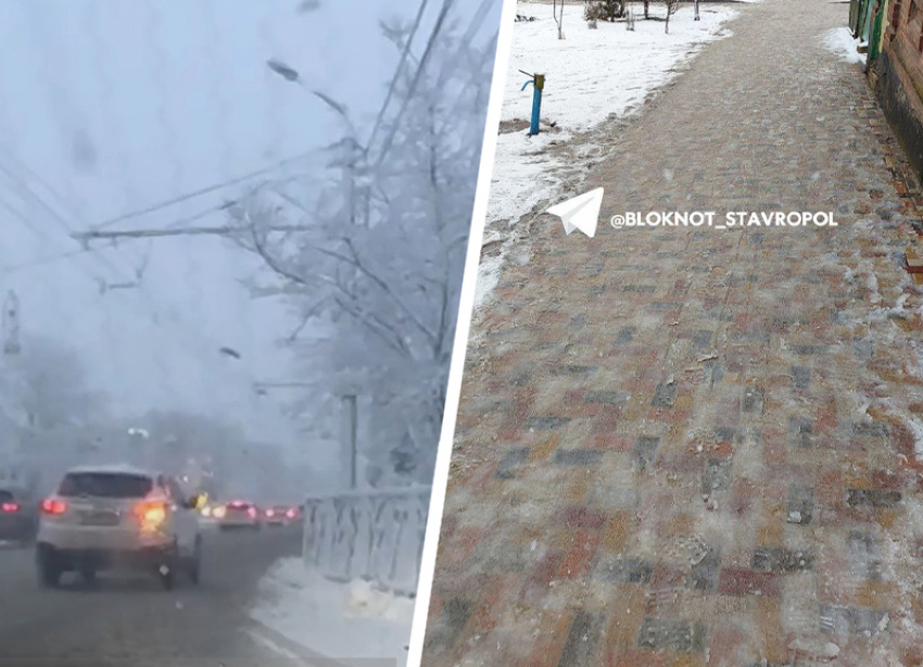 Пробки в 8 баллов и шокирующие цены на такси: как снегопад создал проблемы Ставрополю утром 6 марта