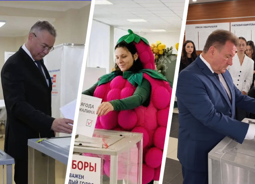 Голосование началось на Ставрополье и чиновники уже вышли в кадр 