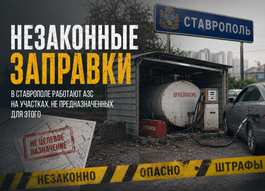Бочки с газом вместо магазинов и складов: заправки на землях не по назначению нашли в Ставрополе и Михайловске