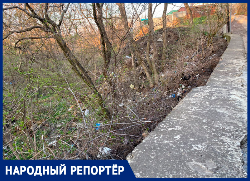 Свалка у реки Ташлы на Садовом переулке в Ставрополе вызывает негодование жителей города
