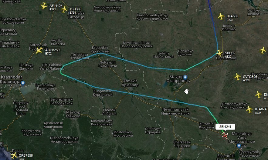 Из-за тумана в Ставрополе самолет из Москвы ушел в МинВоды