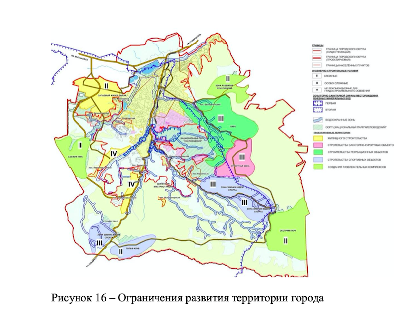 Генеральный план кисловодска